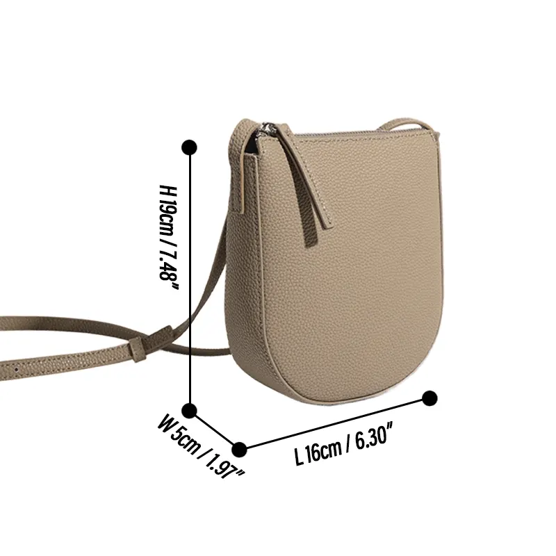 Noire Semi-circular Crossbody Bag
